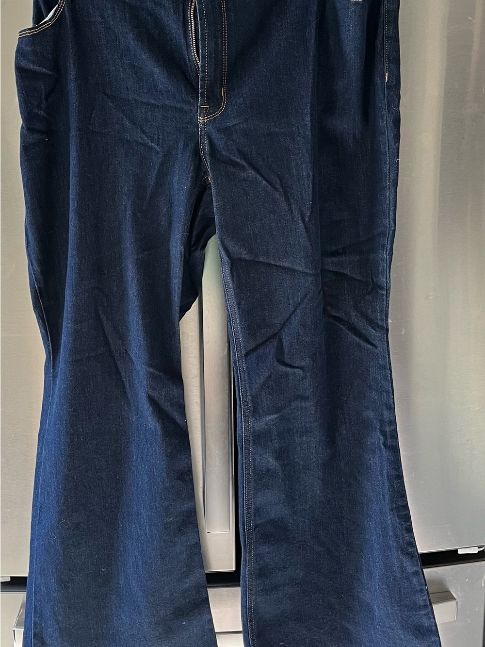 Navy High-Rise Denim Jeans
